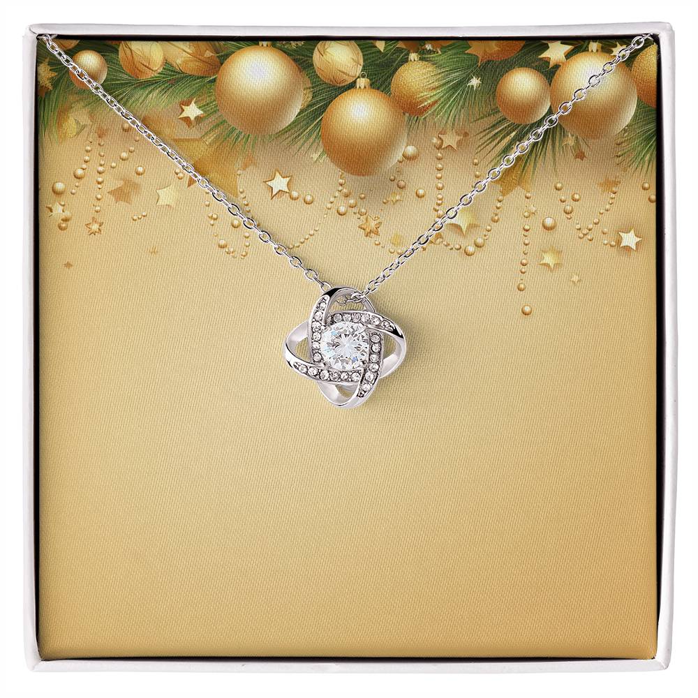 Christmas Background 050 - Love Knot Necklace