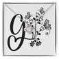 Botanical Monogram G - Love Knot Necklace