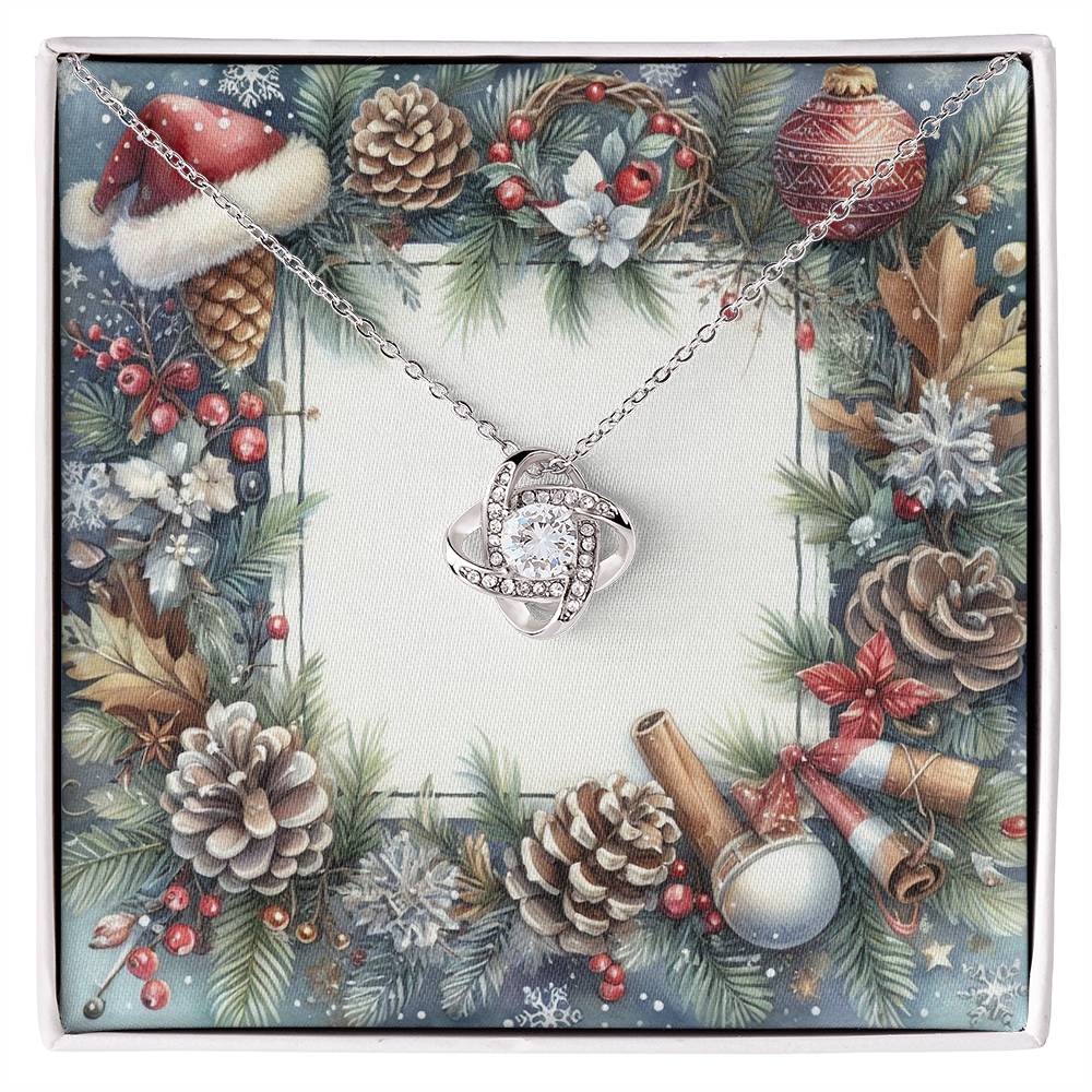 Christmas Background 076 - Love Knot Necklace