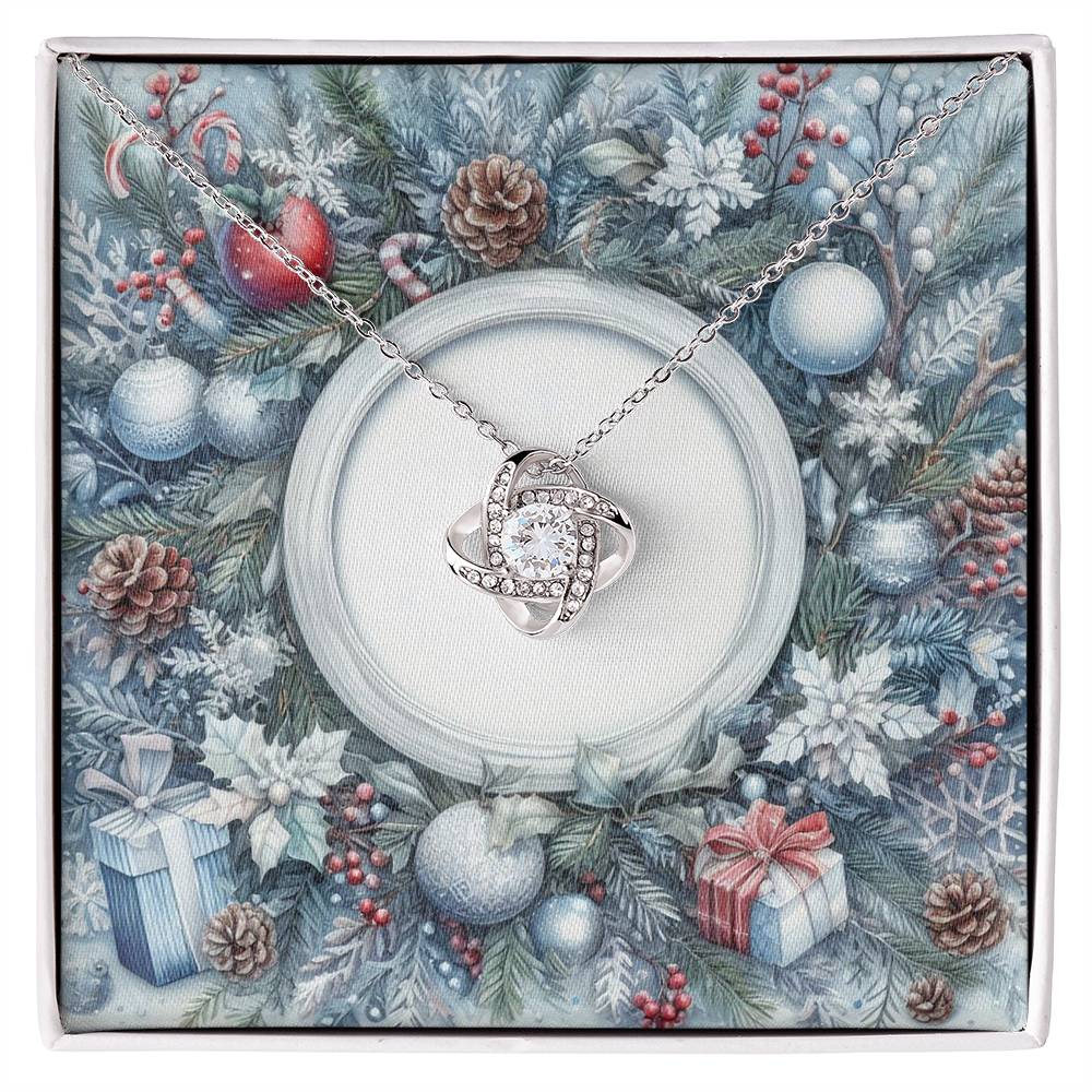 Christmas Background 088 - Love Knot Necklace