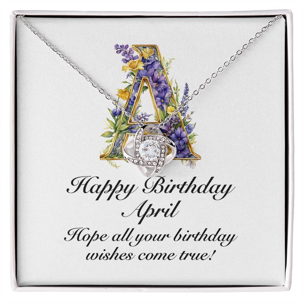 Happy Birthday April v02 - Love Knot Necklace