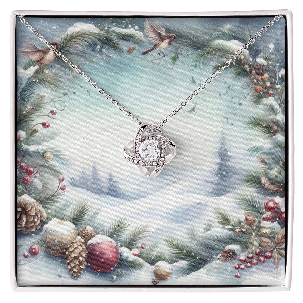 Christmas Background 086 - Love Knot Necklace