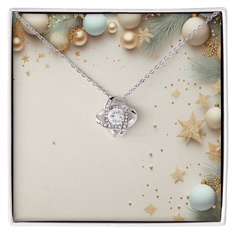 Christmas Background 041 - Love Knot Necklace