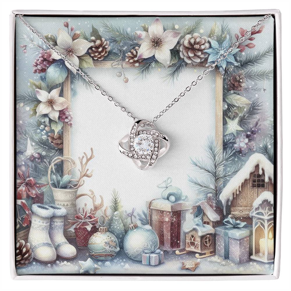 Christmas Background 074 - Love Knot Necklace