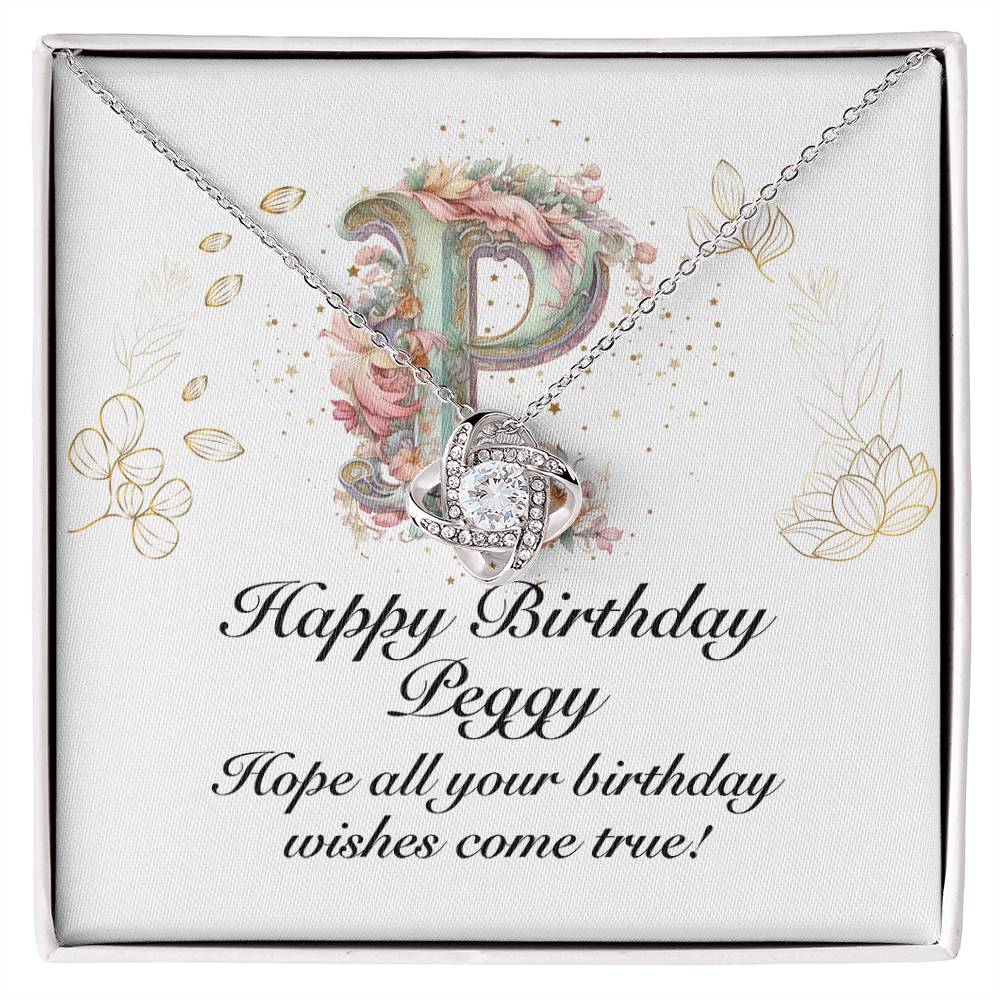 Happy Birthday Peggy v01 - Love Knot Necklace