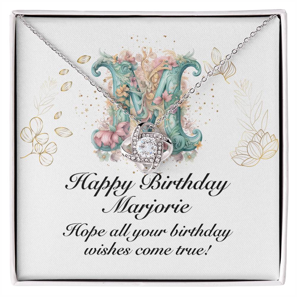 Happy Birthday Marjorie v01 - Love Knot Necklace