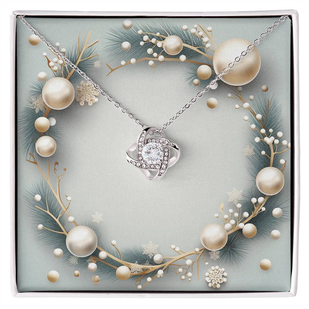 Christmas Background 049 - Love Knot Necklace