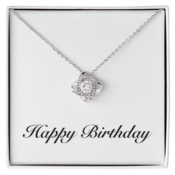Happy Birthday - Love Knot Necklace