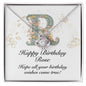 Happy Birthday Rose v01 - Love Knot Necklace