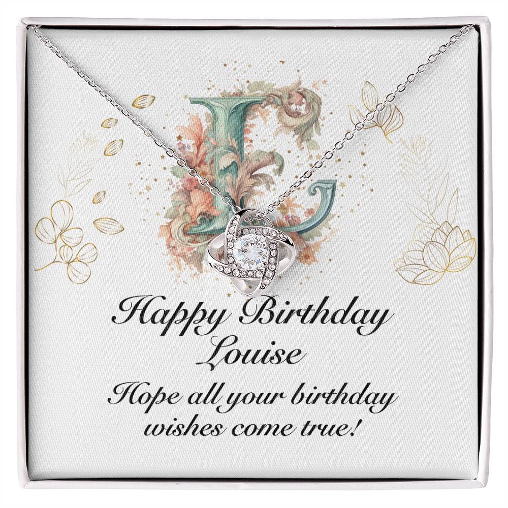 Happy Birthday Louise v01 - Love Knot Necklace