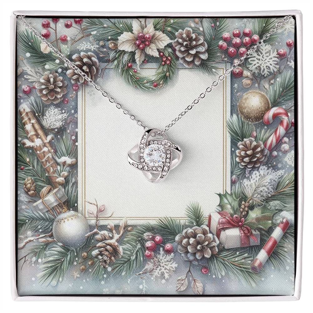 Christmas Background 077 - Love Knot Necklace