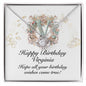 Happy Birthday Virginia v01 - Love Knot Necklace