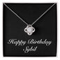 Happy Birthday Sybil v2 - Love Knot Necklace