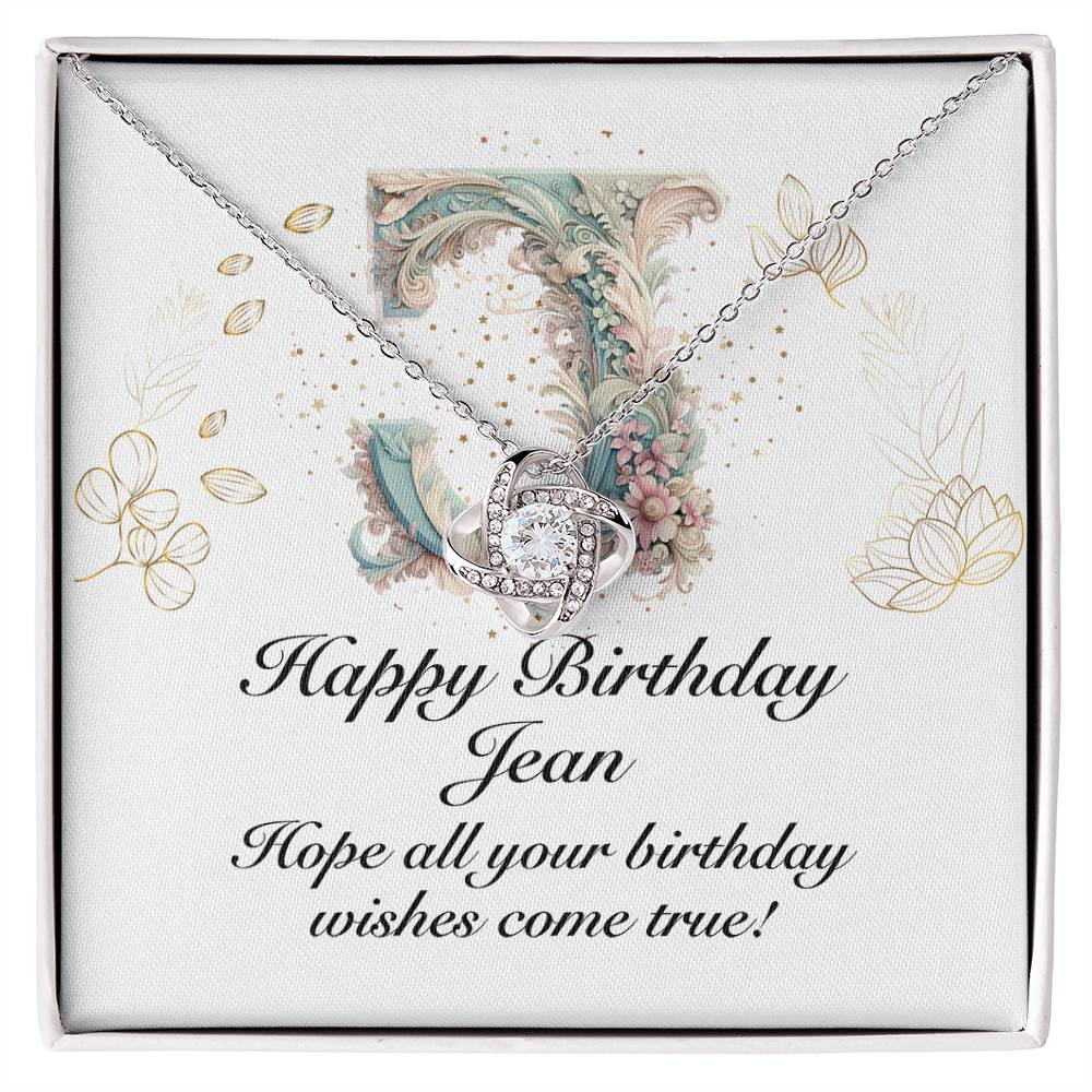 Happy Birthday Jean v01 - Love Knot Necklace