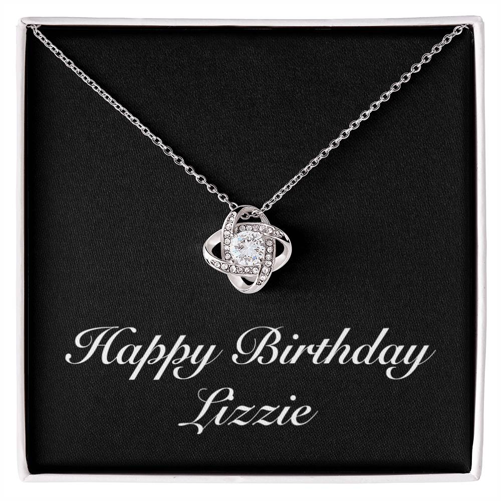 Happy Birthday Lizzie v2 - Love Knot Necklace