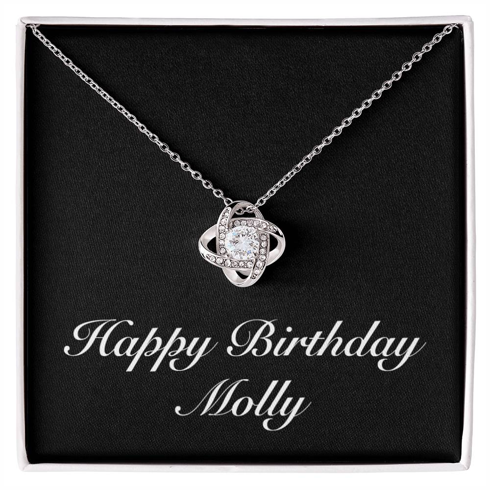 Happy Birthday Molly v2 - Love Knot Necklace