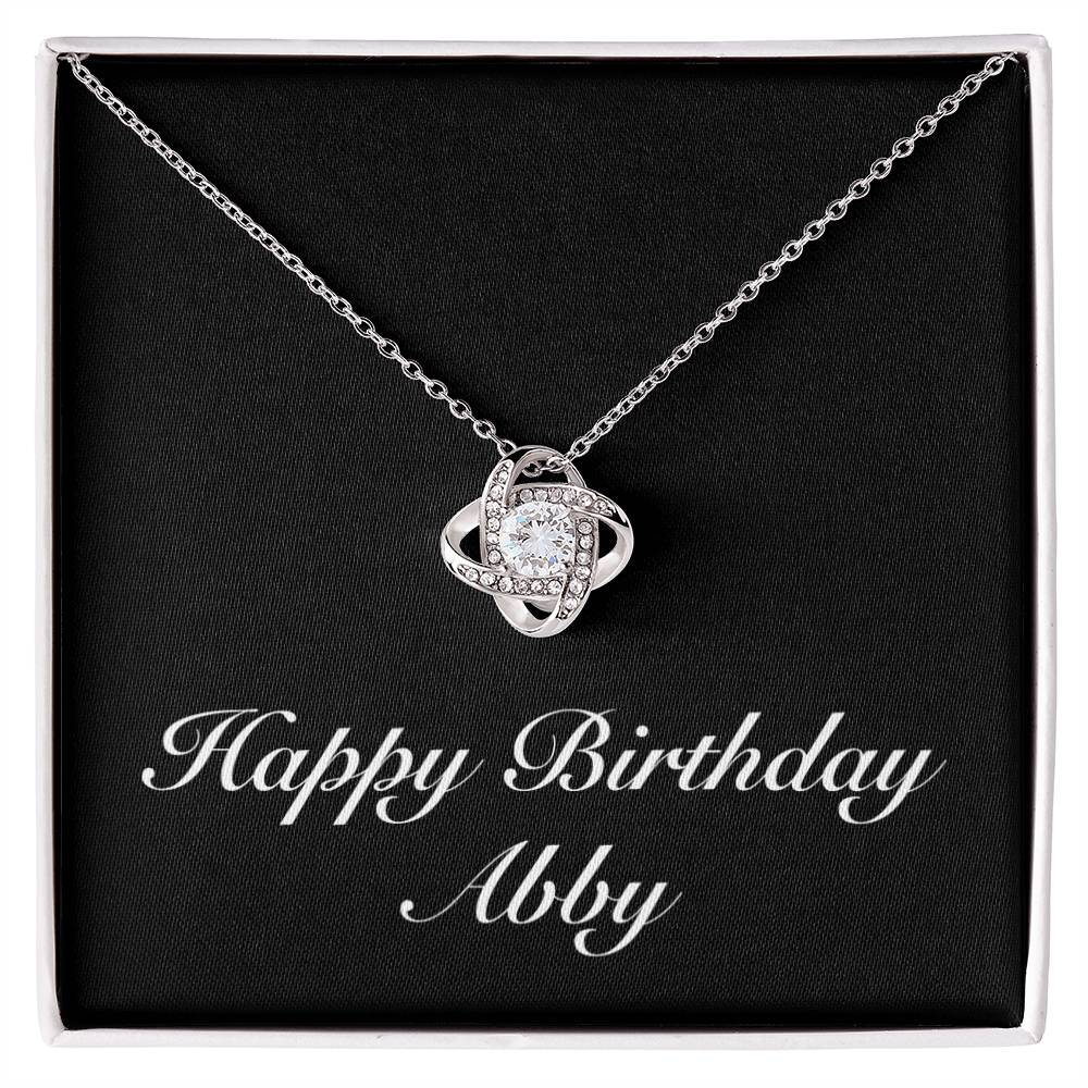 Happy Birthday Abby v2 - Love Knot Necklace