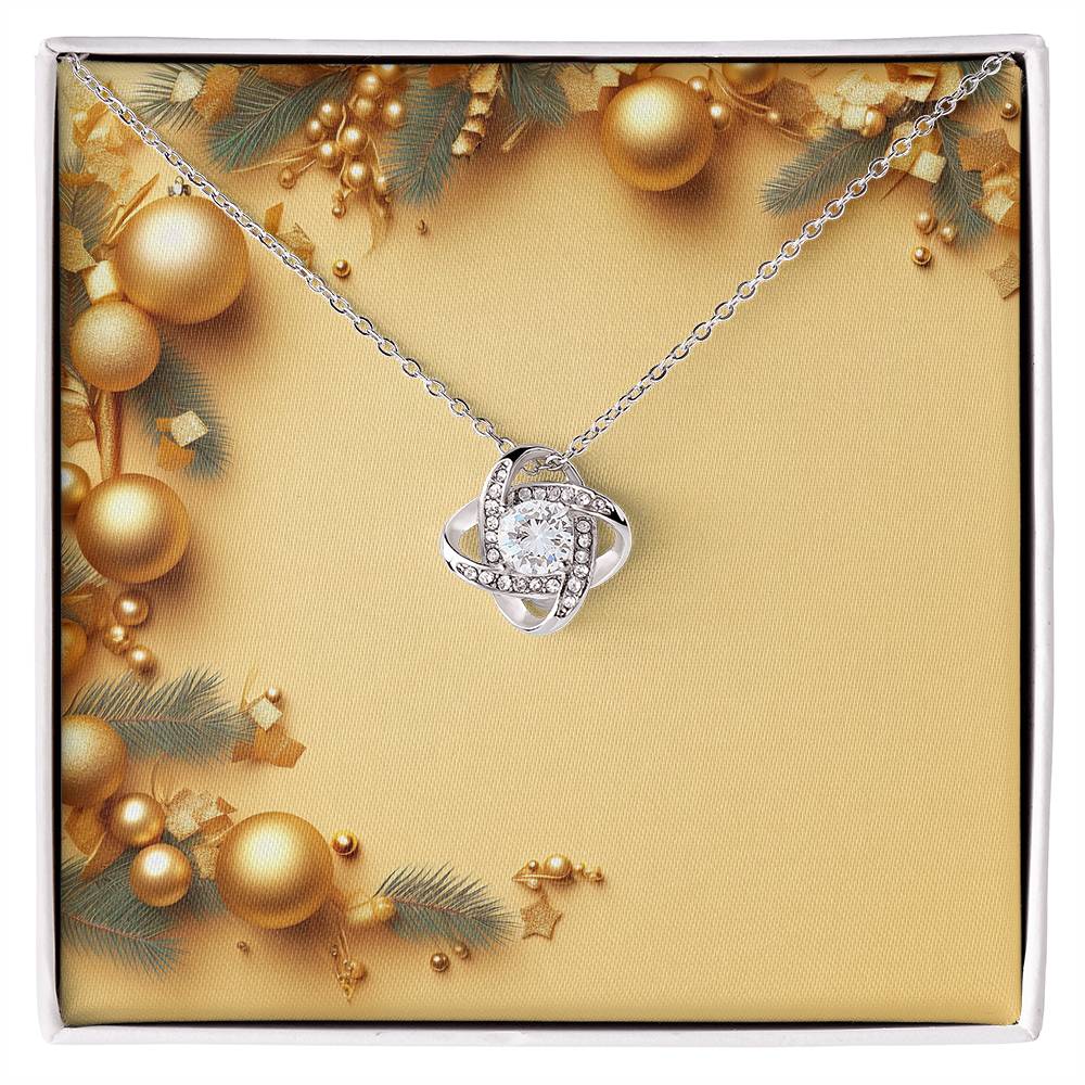 Christmas Background 059 - Love Knot Necklace