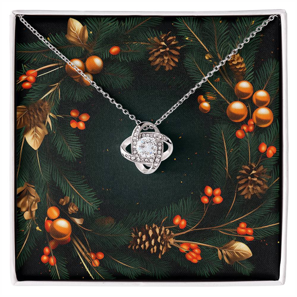 Christmas Background 123 - Love Knot Necklace