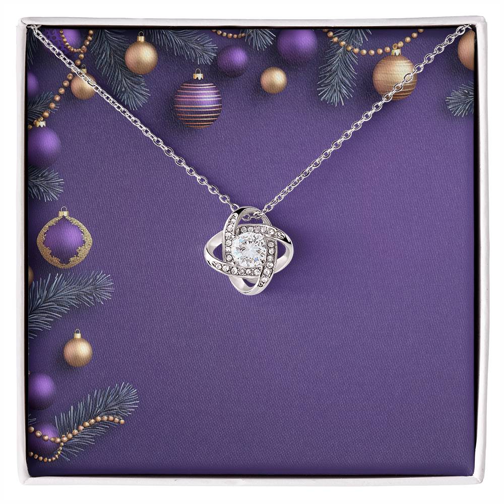 Christmas Background 019 - Love Knot Necklace