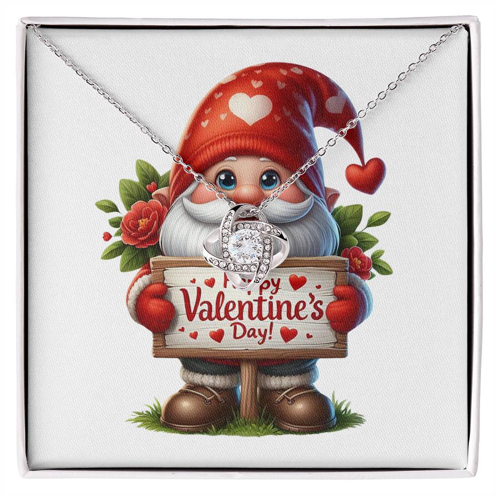 Happy Valentine's Day Gnomes 024 - Love Knot Necklace