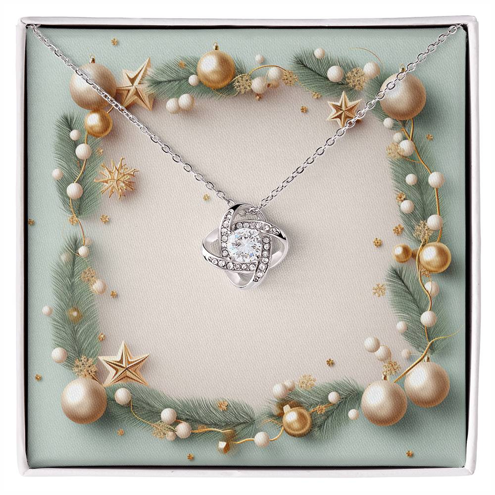 Christmas Background 001 - Love Knot Necklace