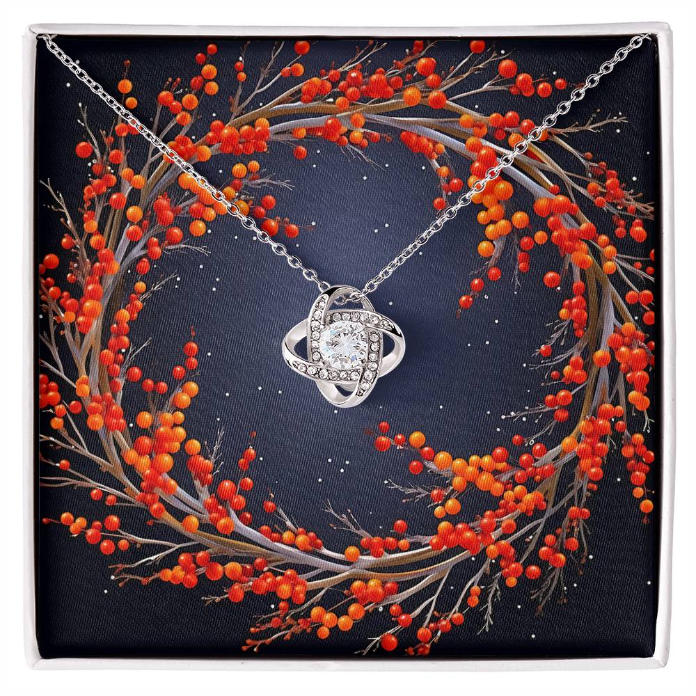 Christmas Background 121 - Love Knot Necklace