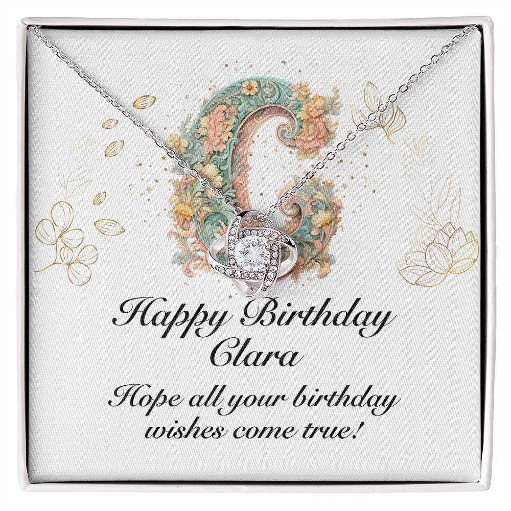 Happy Birthday Clara v01 - Love Knot Necklace