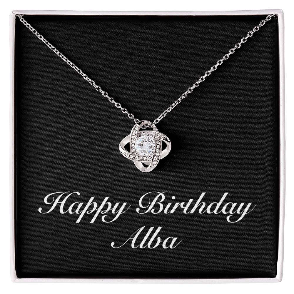 Happy Birthday Alba v2 - Love Knot Necklace