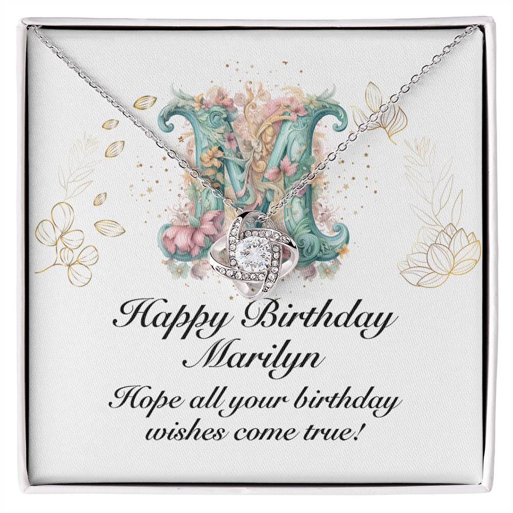 Happy Birthday Marilyn v01 - Love Knot Necklace