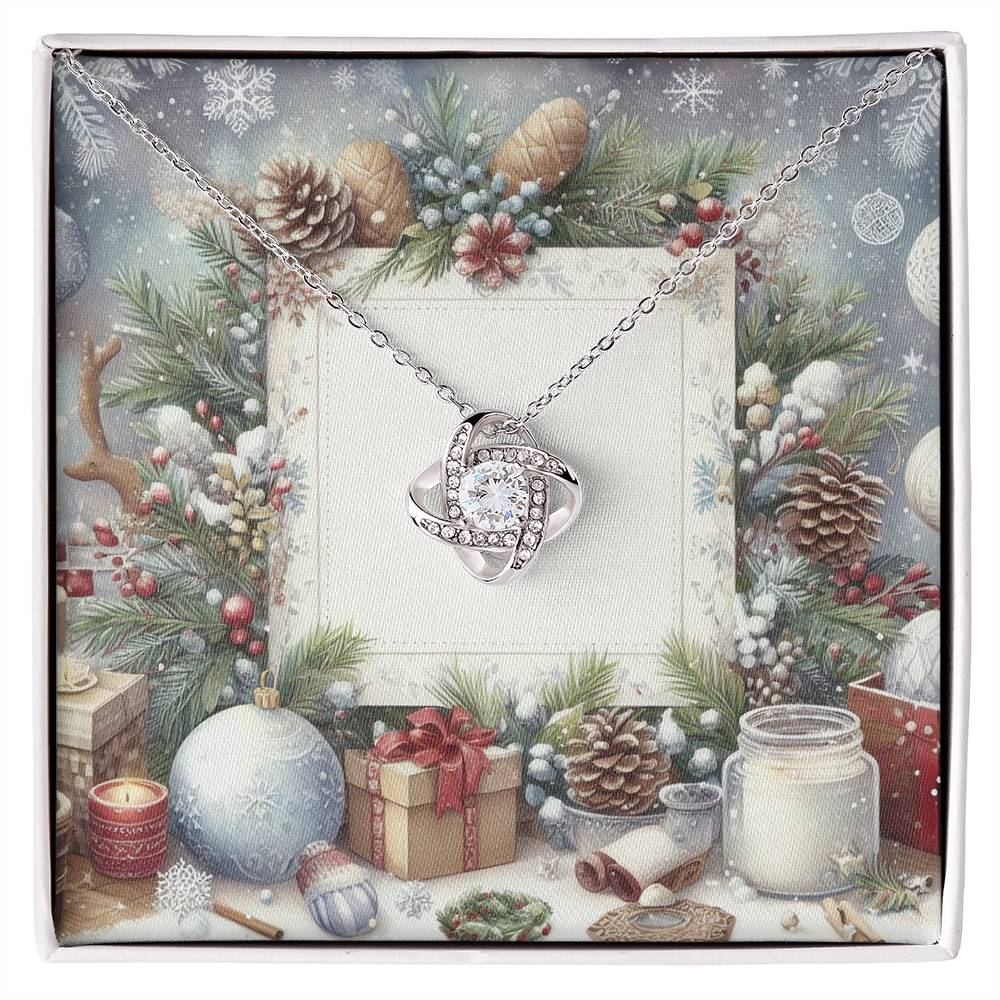 Christmas Background 079 - Love Knot Necklace