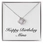 Happy Birthday Mina - Love Knot Necklace