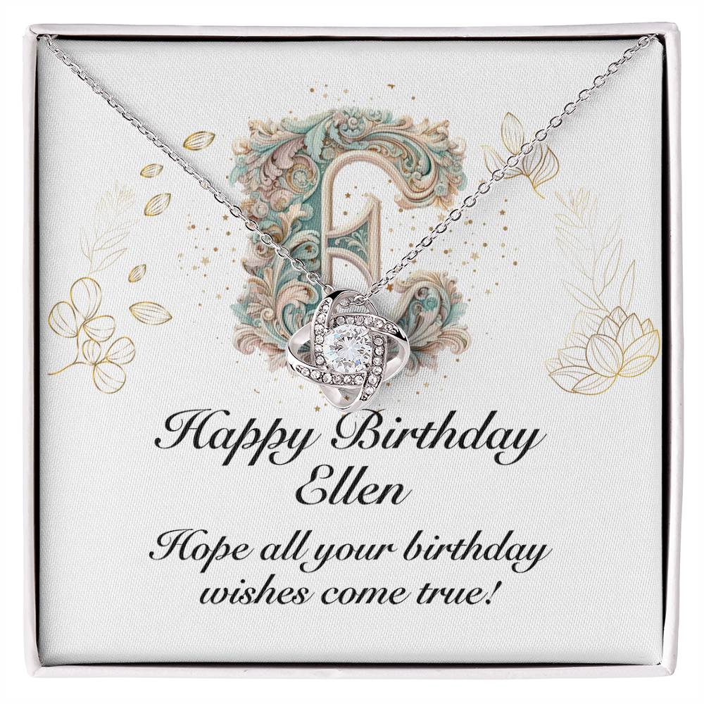 Happy Birthday Ellen v01 - Love Knot Necklace