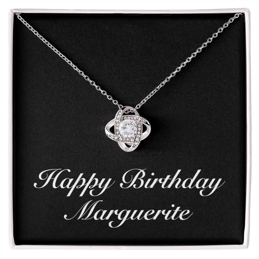 Happy Birthday Marguerite v2 - Love Knot Necklace