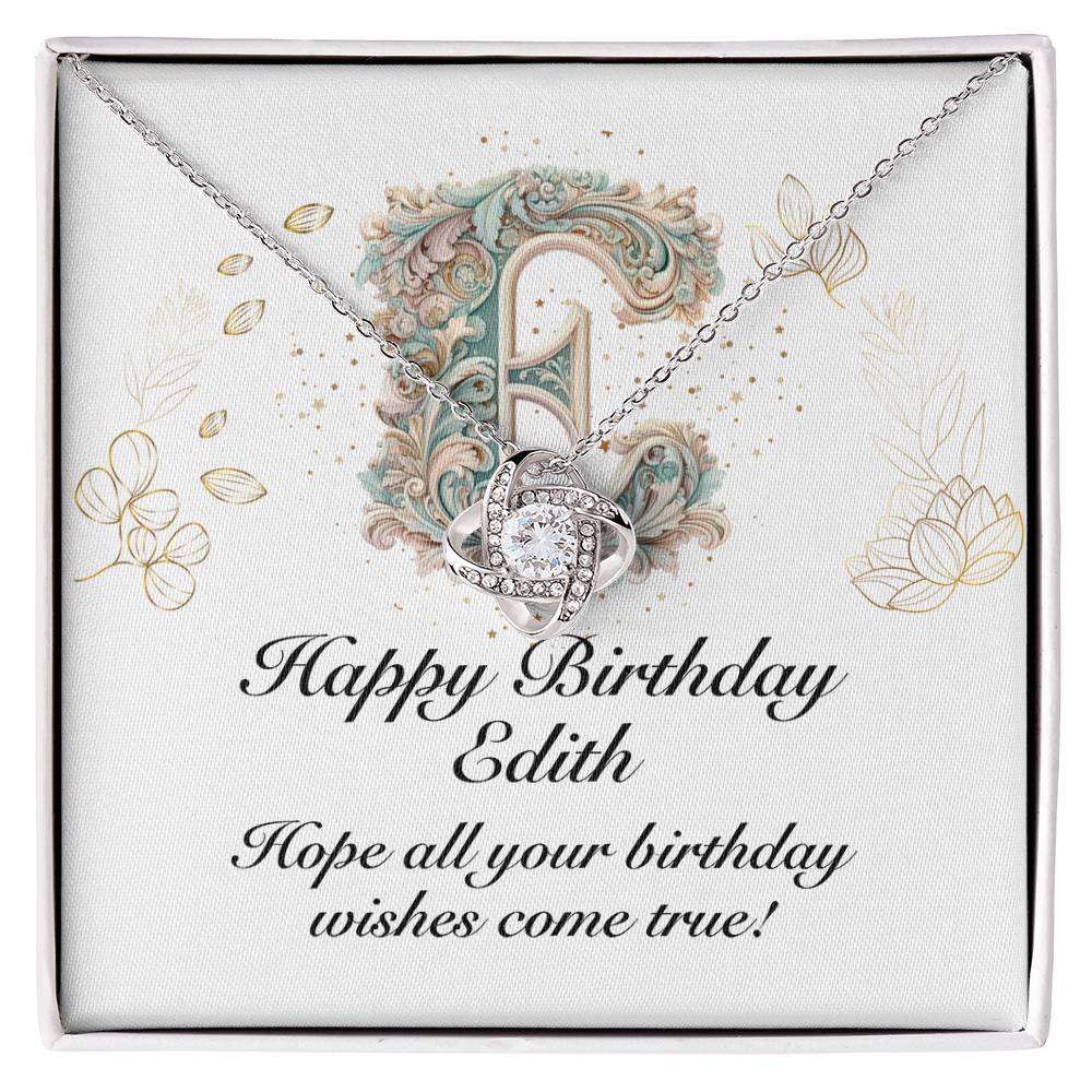 Happy Birthday Edith v01 - Love Knot Necklace