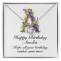 Happy Birthday Amelia v02 - Love Knot Necklace