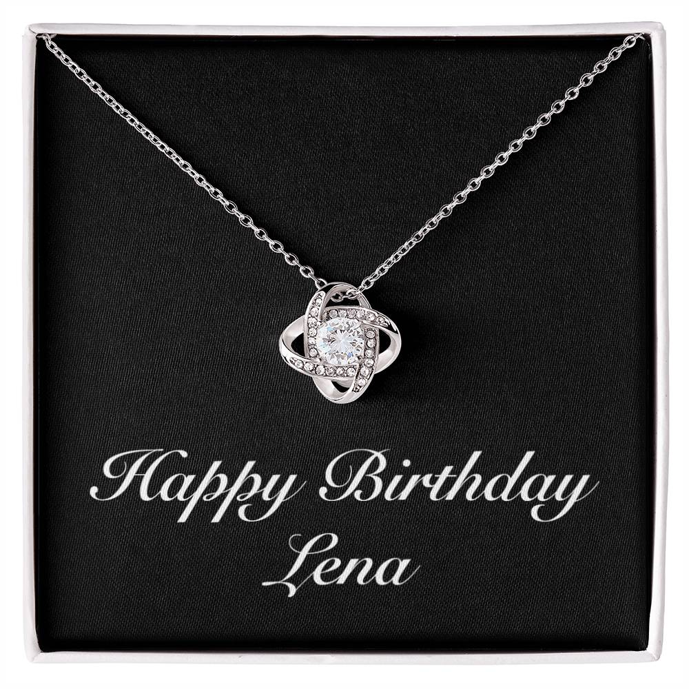 Happy Birthday Lena v2 - Love Knot Necklace