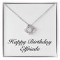 Happy Birthday Elfriede - Love Knot Necklace