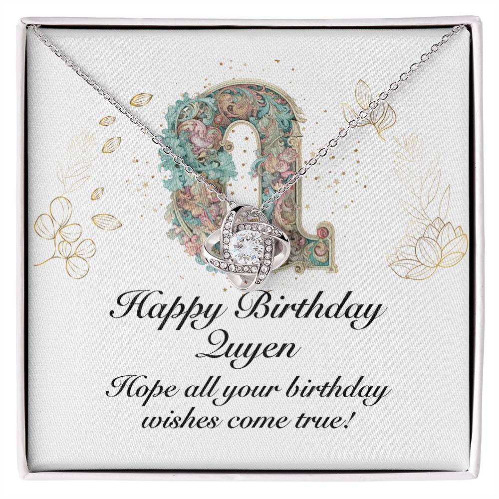 Happy Birthday Quyen v01 - Love Knot Necklace