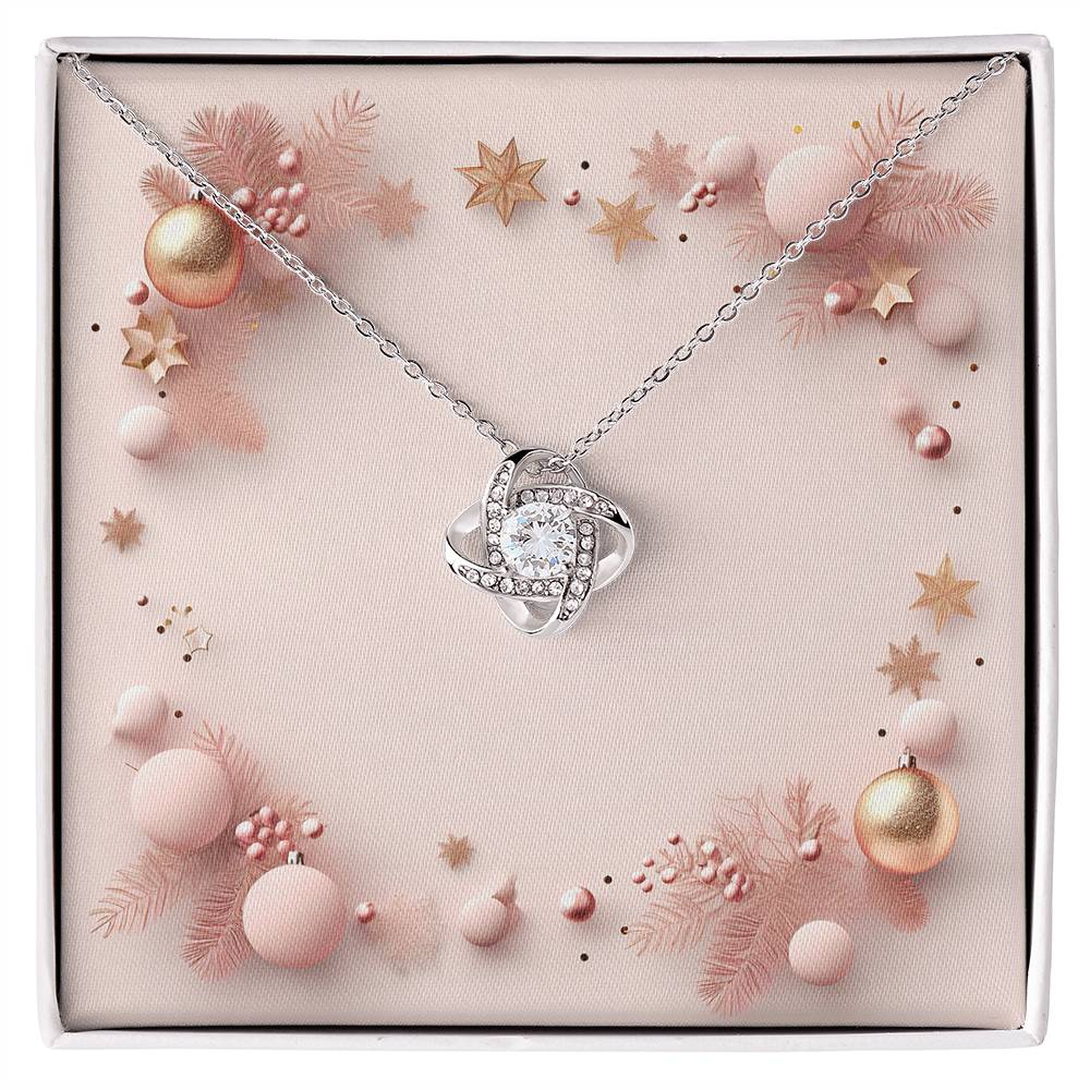 Christmas Background 055 - Love Knot Necklace