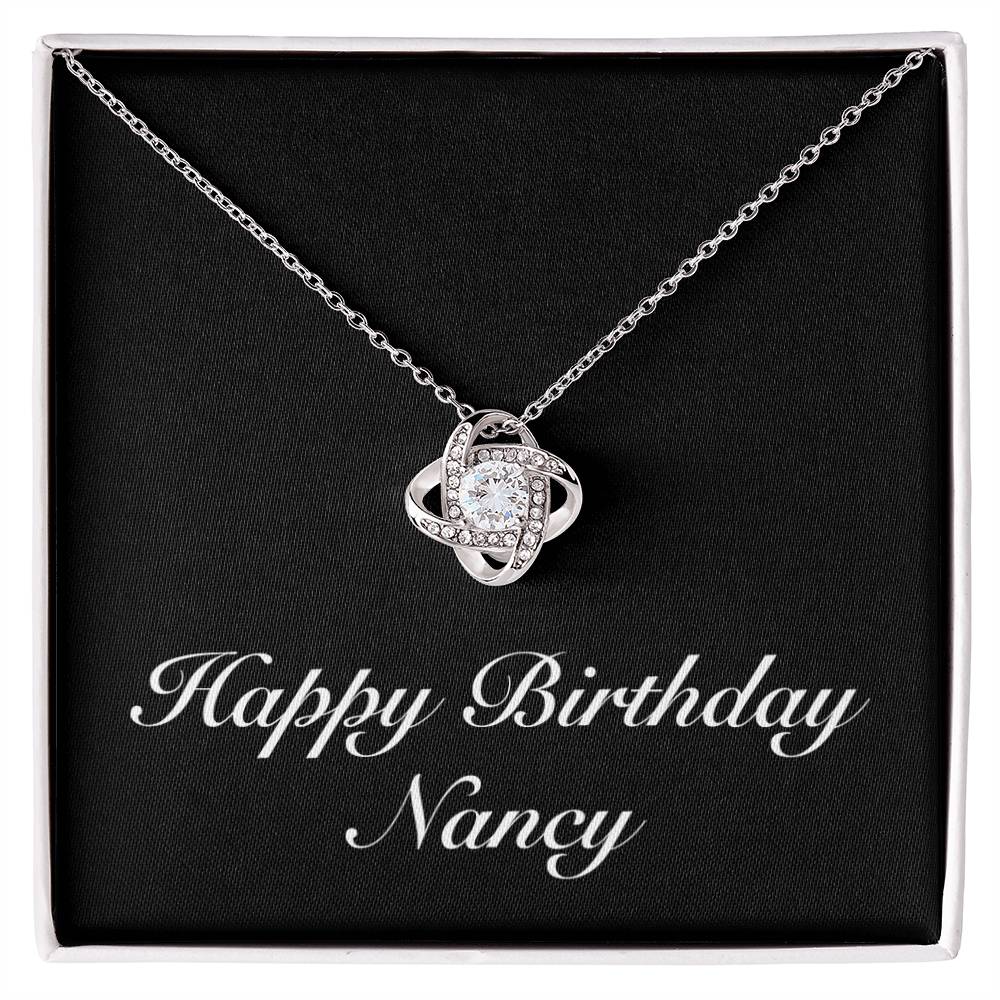 Happy Birthday Nancy v2 - Love Knot Necklace
