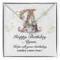 Happy Birthday Alyssa v01 - Love Knot Necklace