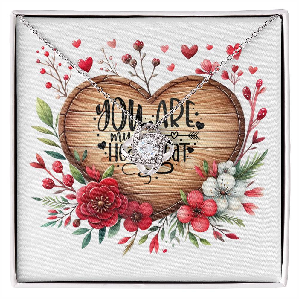 You Are My Heartbeat - Love Knot Necklace