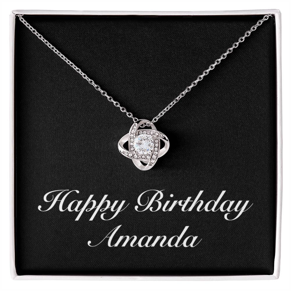 Happy Birthday Amanda v2 - Love Knot Necklace