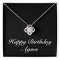 Happy Birthday Agnes v2 - Love Knot Necklace