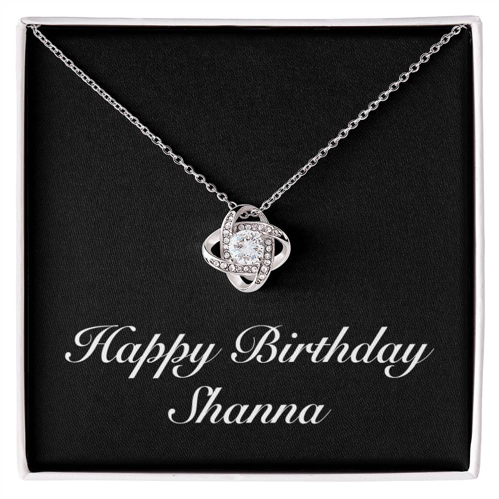 Happy Birthday Shanna v2 - Love Knot Necklace
