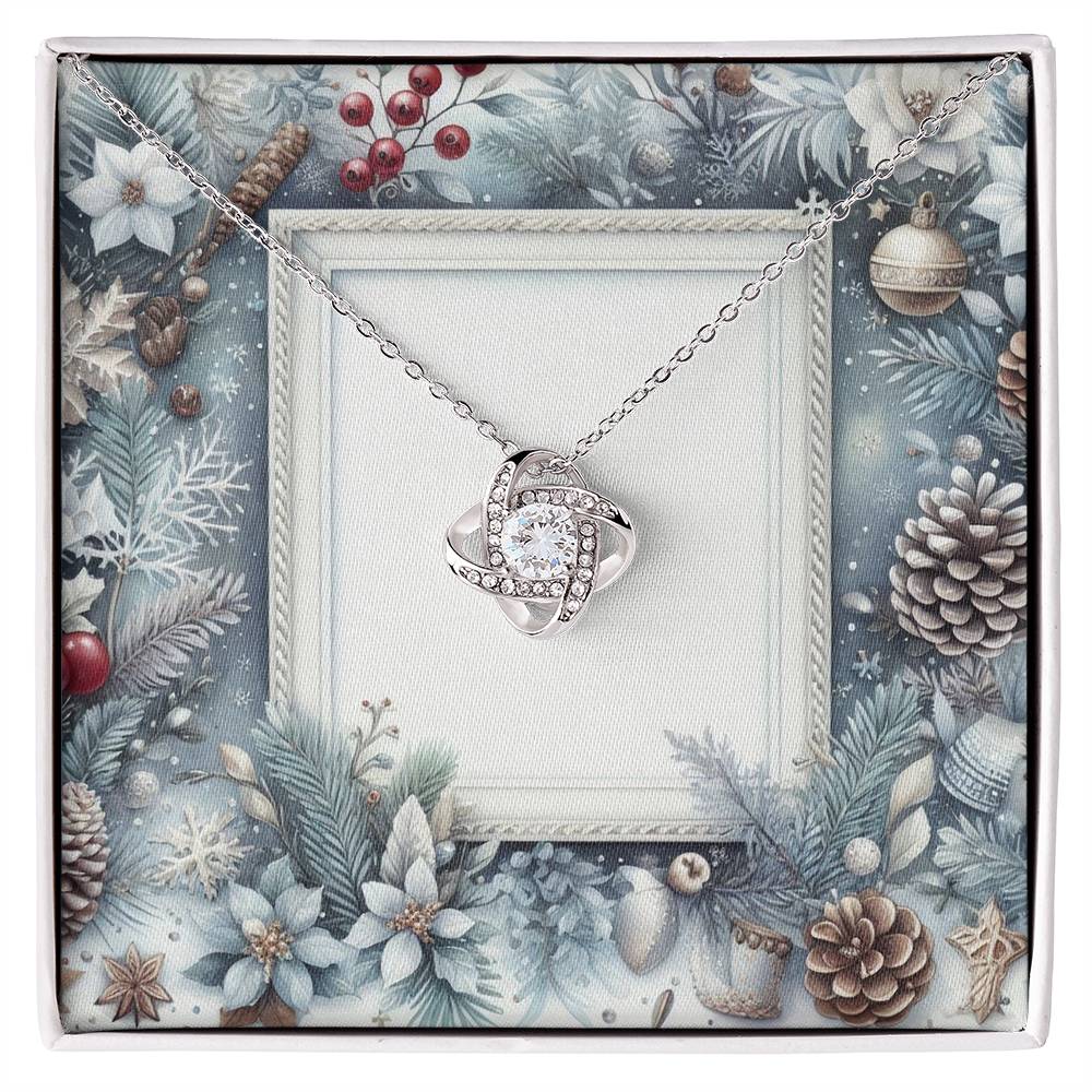 Christmas Background 087 - Love Knot Necklace