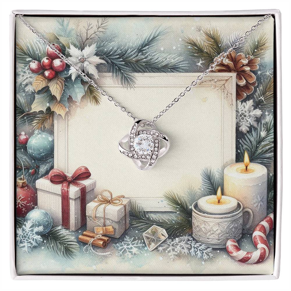 Christmas Background 078 - Love Knot Necklace