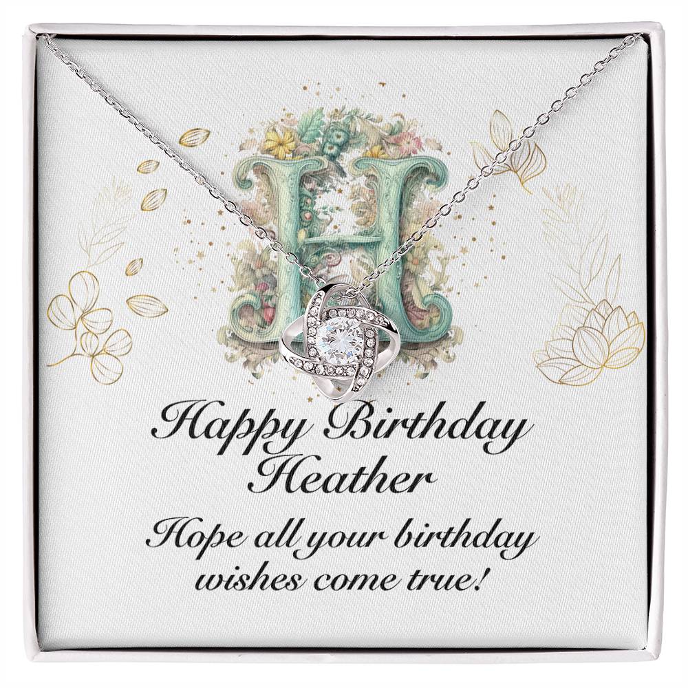 Happy Birthday Heather v01 - Love Knot Necklace