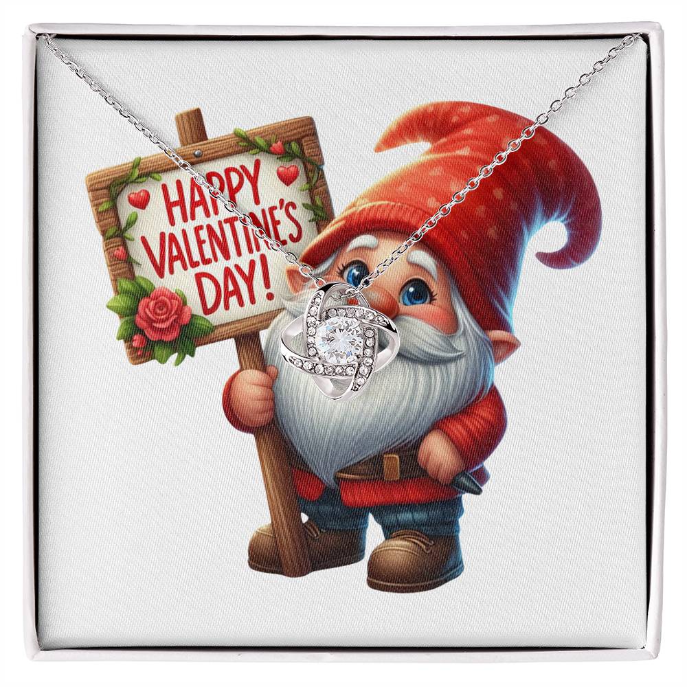 Happy Valentine's Day Gnomes 023 - Love Knot Necklace